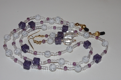 +MBAEG #0015-0078  "Purple,White & Clear"