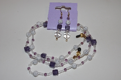 +MBAEG #0015-0078  "Purple,White & Clear"