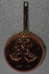 +MBA #524-0075 "Brass Handled Geese Copper Pan"