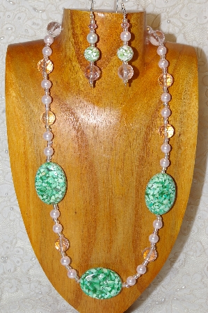 +MBAHB #G001-0001  "Green,White & Pink"