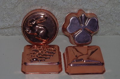 +MBAMG #S99-0123  "Set Of 4 Copper Molds"