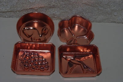 +MBAMG #S99-0123  "Set Of 4 Copper Molds"