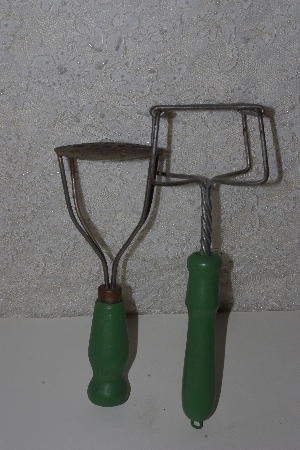 +MBAMG #S99-0102  "Set Of 2 Vintage Potato Mashers"