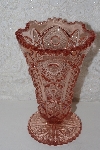 +MBAMG #108-0034  "Fancy Pink Glass Vase"
