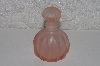 +MBAMG #108-0156  "Fancy Satin Pink Glass Perfume Bottle"