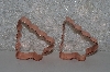 +MBAMG #108-0109  "Set Of 2 Copper Christmas Tree Cookie Cutters"