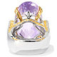+MBA #132-594  "22CT  Checkerboard Pink Amethyst & Rhodolite Ring"