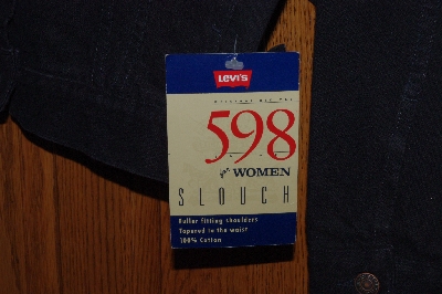 +MBACF #598-033   "Levi 1991 Womens 598 Black Denim Jacket"