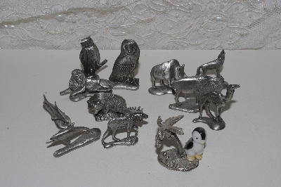 +MBACF #999-0074  "Set of 12 Mini Petwer Collectiable Figurines"