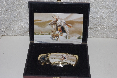 +MBACF #00010- 0057  "Native American Pocket Knife In Case"