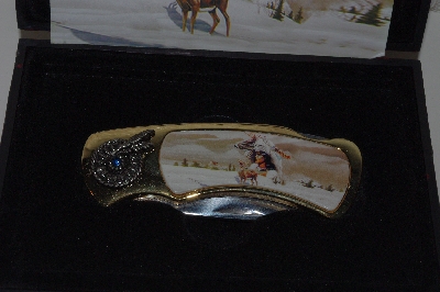 +MBACF #00010- 0057  "Native American Pocket Knife In Case"