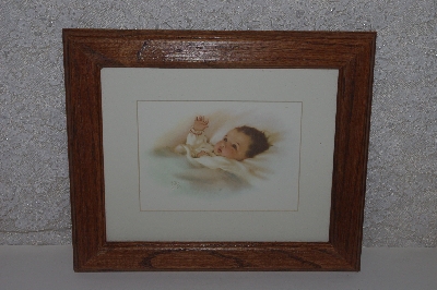 +MBACF #999-0077  "Set Of 2 Bessie Peage Framed Baby Prints"