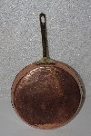 +MBAAF #0013-0025  "Older 8"  Medium Copper Fry Pan With Brass Handle"