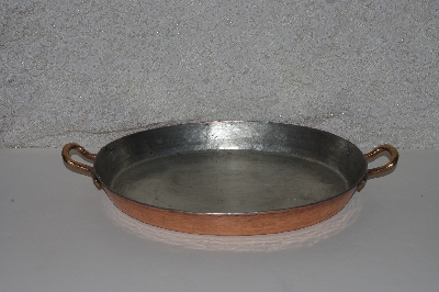 +MBAAF #0013-0026  "Older Oval Copper Fry Pan"