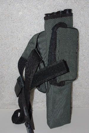 +MBAAF #0013-0001 "Method's Green & Black 4 Tube Quiver With Support Belt"