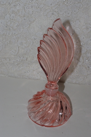 +MBAAF #0013-0093  "Vintage Fancy Pink Glass Perfume Bottle"