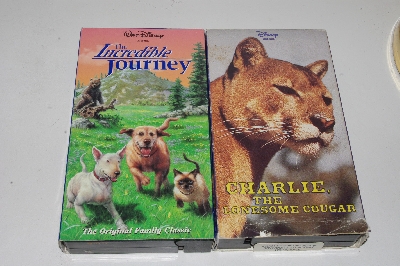 +MBACF #VHS-001 "Set Of 2 VHS Walt Disney Animal Movies"