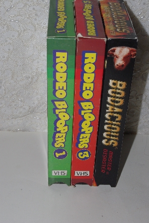 MBACF #VHS-0230  "Set Of 4 Rodeo VHS Tapes"