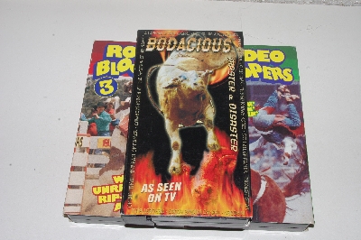 MBACF #VHS-0230  "Set Of 4 Rodeo VHS Tapes"
