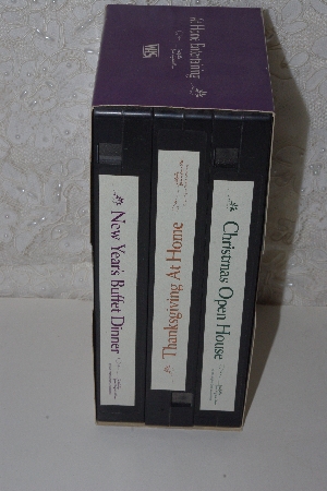 MBACF #VHS-0076  "1994 Virginia Olson Set Of 3 At Home Entertaining VHS Video Set"