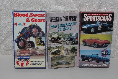 MBACF #DVD-0065  "Set Of 4 Truck & Car VHS Tapes"