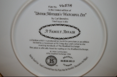 +MBA #6-031   "1994 "Under Mother's Watchful Eye" By Artist Carl Brenders