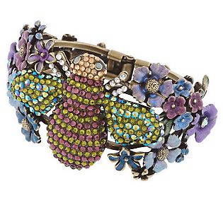 +MBAMG #QSC-11  "Kirks Folly To Bee Or Not To Bee Hinged Cuff Bracelet"