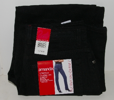 +MBAJ #501-0118  "Size 6 Medium  "Black Gloria Vanderbilt "Amanda" Jeans