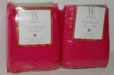 +MBAJ #502-0109  "Wamsutta 4 Piece Fuchsia King Sheet Set" 