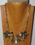 +MBAM #421-0087  "Gold Tone 3 Spider Necklace"