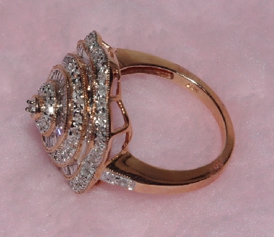 +Lamps II #0154  "14K Rose Gold Diamond Ring"