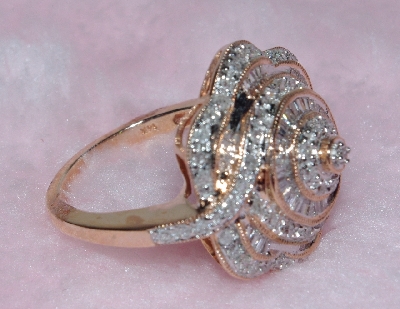 +Lamps II #0154  "14K Rose Gold Diamond Ring"