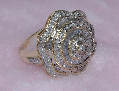+Lamps II #0165  "14K Yellow Gold Diamond Ring"