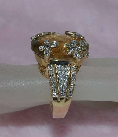 +Lamps II #0123  "14K Yellow Gold LeVian Citrine & Diamond Ring"