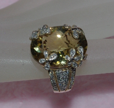 +Lamps II #0123  "14K Yellow Gold LeVian Citrine & Diamond Ring"