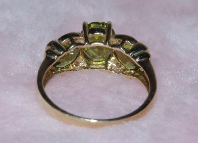 +Lamps II #221  "14K Yellow Gold Peridot & Diamond Ring"
