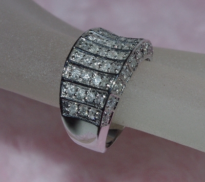 +Lamps II #204  "14K White Gold Diamond Ring"