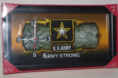 +Lamps II #0079  "GTE Framed US Army Clock"