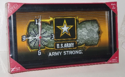 +Lamps II #0079  "GTE Framed US Army Clock"