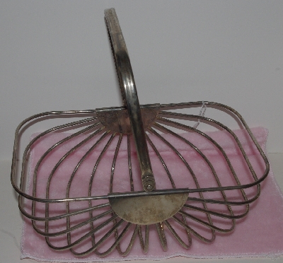 +Lamps II #0093  "1988 Godinger Silver Plated Bread/Roll Basket"
