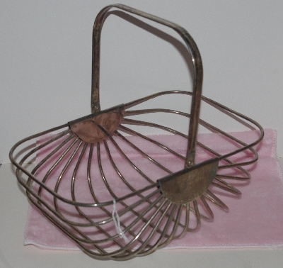 +Lamps II #0093  "1988 Godinger Silver Plated Bread/Roll Basket"