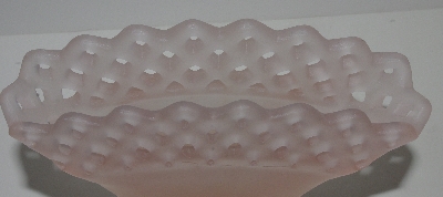 +MBALamps II #0040  "Older Fancy Pink Satin Glass Vase"