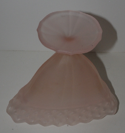 +MBALamps II #0040  "Older Fancy Pink Satin Glass Vase"