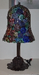 LAMPS II #0336  "2004 Tiffany Style "Roses" Table Lamp"