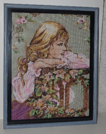 *Lamps II #0394  "1987 Hand Beaded Tapestry"