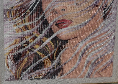 Lamps II #426  "1986 Hand Beaded Glass Tapestry"