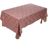 +MBA # H515 "Mauve Stain Resistant Floral Jacquard Table Cloth"