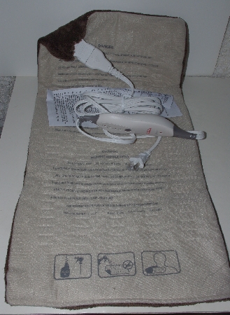 +MBA #1313-191  "Mocha Sunbeam King Size Reversible Heating Pad With 4 Settings"
