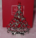 +MBA #1313-190    "Lenox Set Of 2 Silver Plated Tree Ornaments"