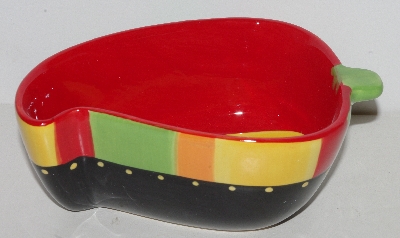 +MBA #113-111   "Ceramic Chili Pepper Serving Bowl With Spoon"